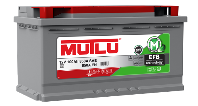 12 VOLT 100 AMPER EFB MUTLU AKÜ (START-STOP)